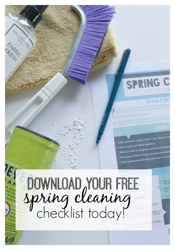 Not sure where to start when it is time to clean your house?  Download our free spring cleaning checklist.  Includes a list for each area of the home and simple cleaning solutions to create at home!  www.homestead128.com