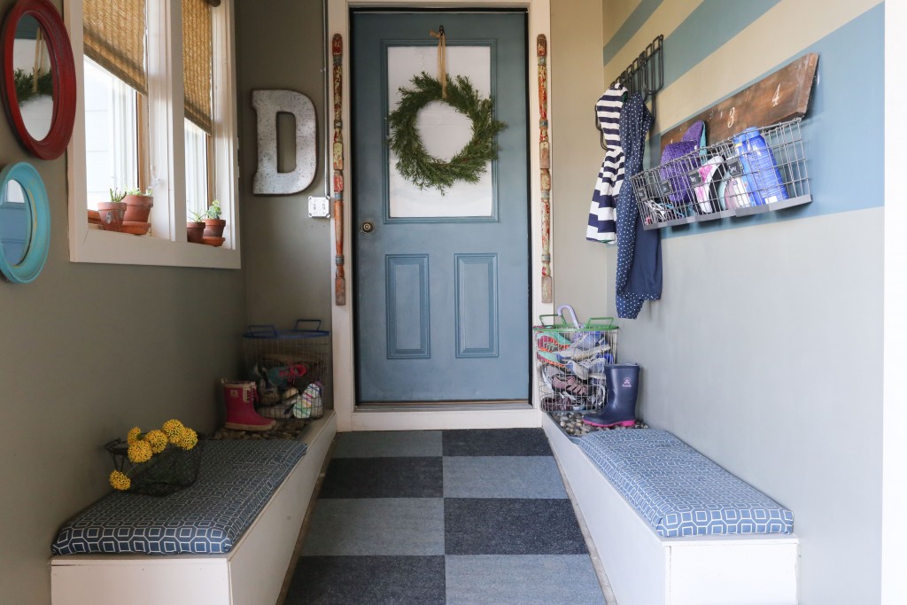A mudroom for the whole family.  A place for coats, hats, and even dripping boots.  www.homestead128.com