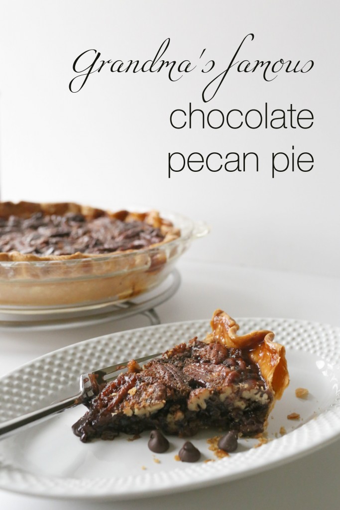 Grandma's Famous Chocolate Pecan Pie. This chocolate pecan pie will have people asking for your recipe, and keep any chocolate lover satisfied!