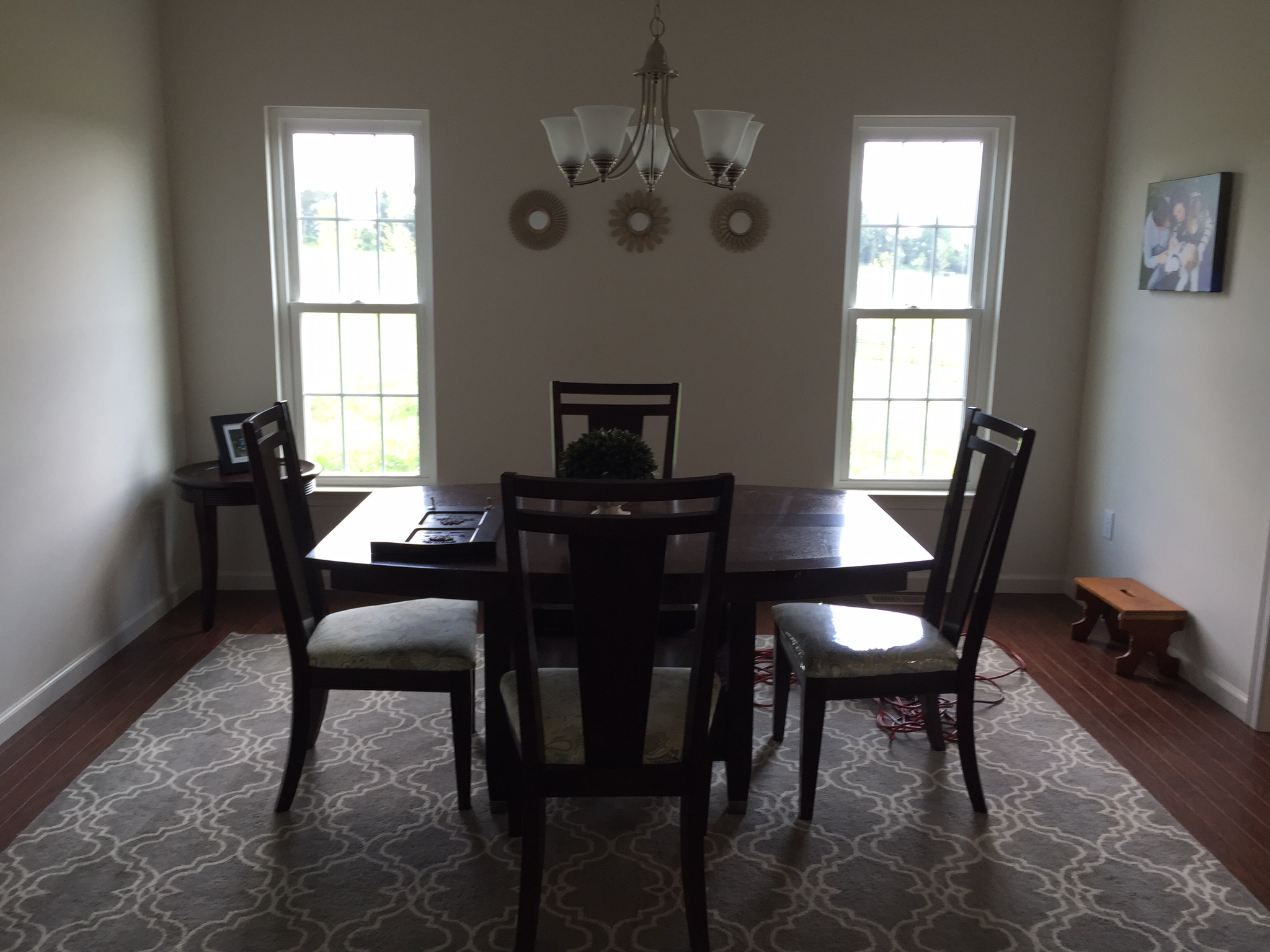 The before picture in the transitional east coast dining room.