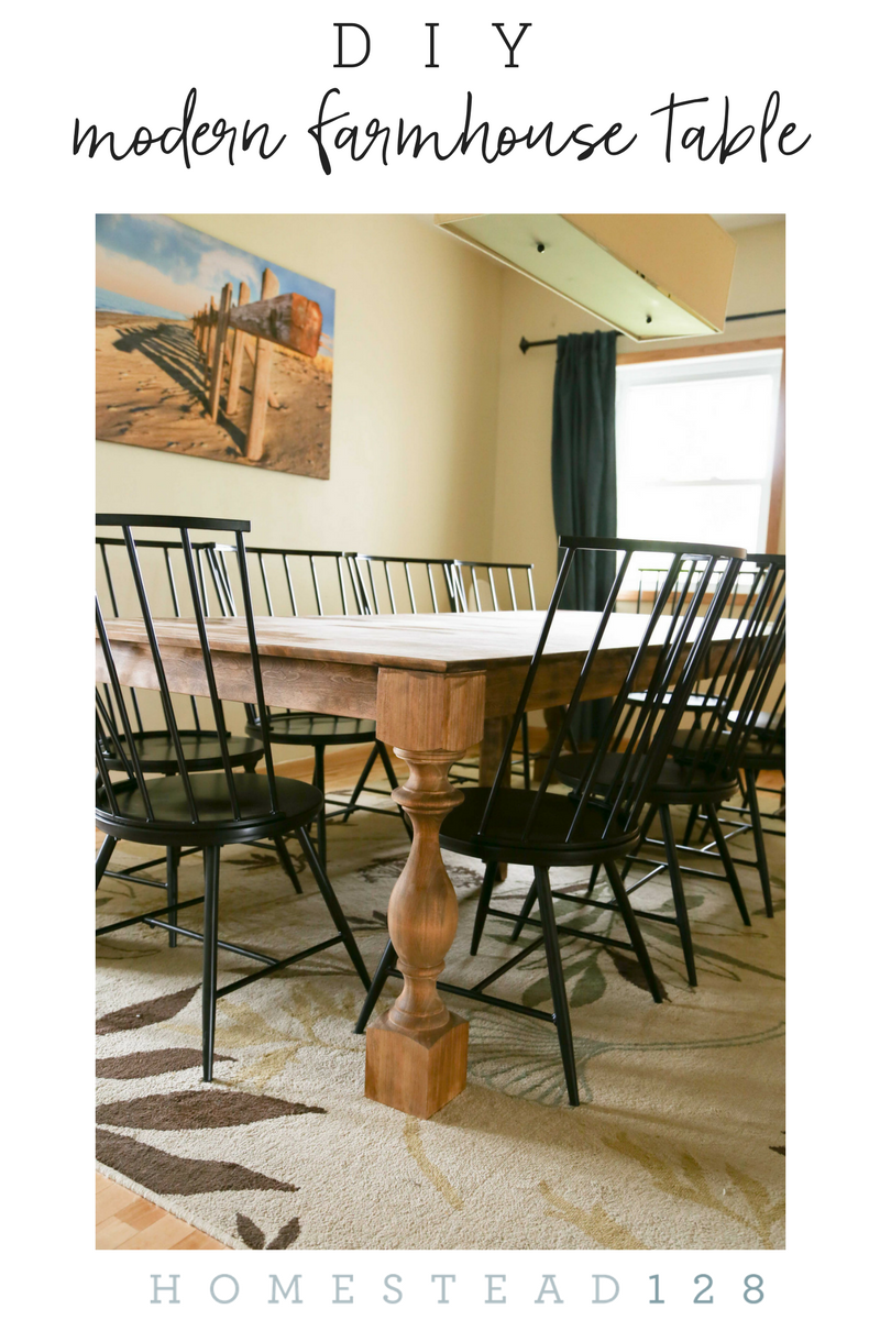 Transform a basic contemporary dining set into a modern farmhouse dining set.
