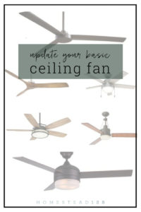 Ditch the basic ceiling fan and bring in one with modern style.