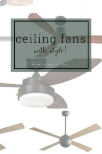 Ceiling fans that bring in big style.