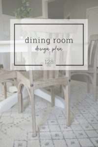 A dining room design plan for the east coast home.