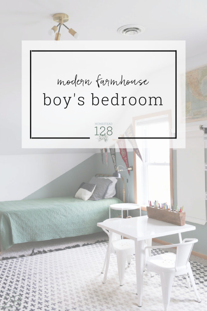 Playful Vintage Bedroom For Boys - One Room Challenge Reveal ...