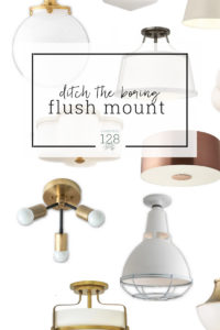 Forget boring flush mount lights! These light fixtures pack a lot of style into a small space.